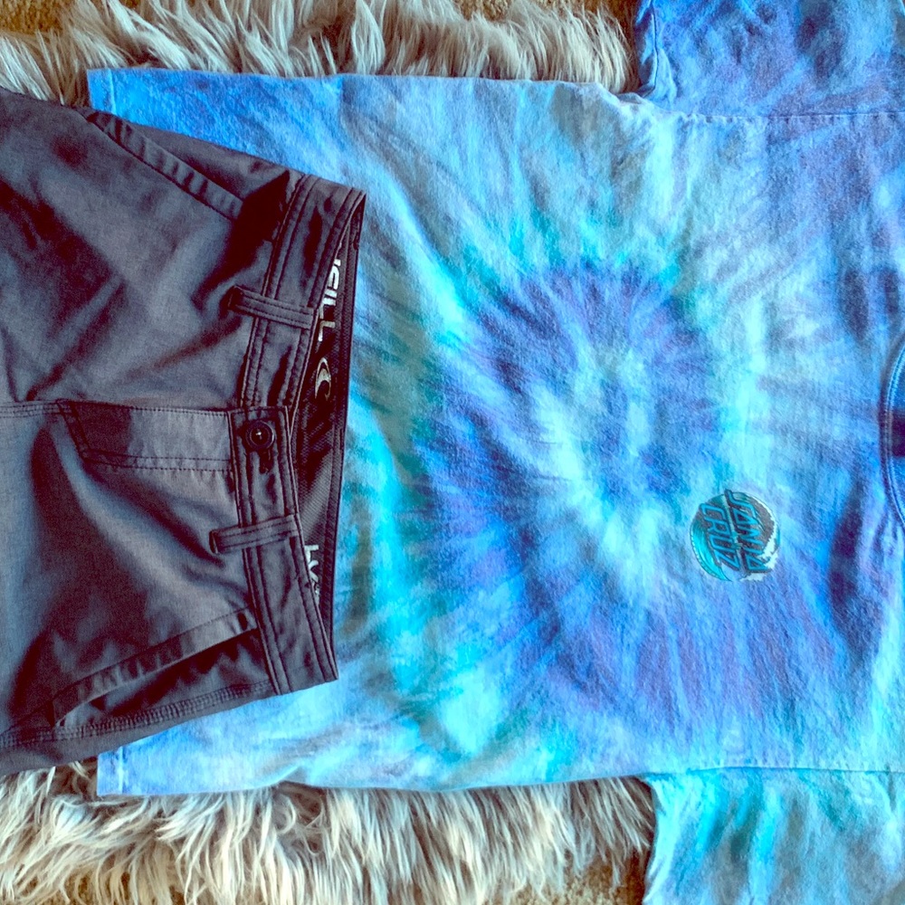 Santa Cruz Shirt and O’Neill Shorts